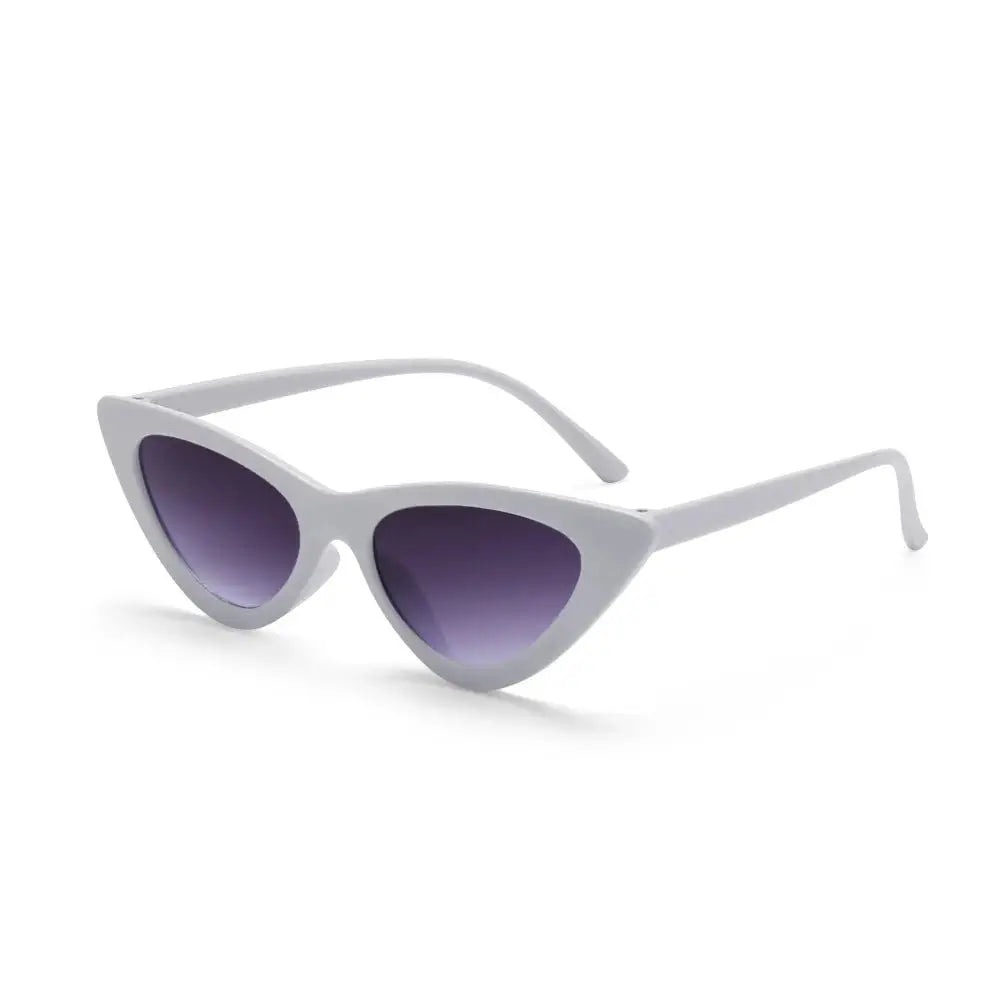 a pair of white sunglasses on a white background