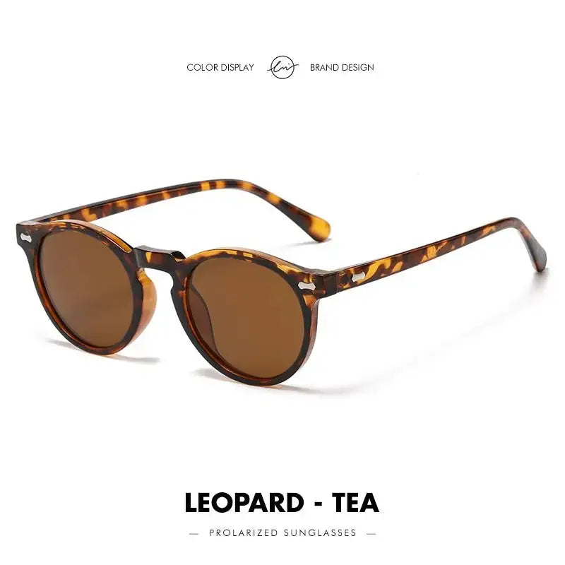 a pair of sunglasses with a leopard print on it