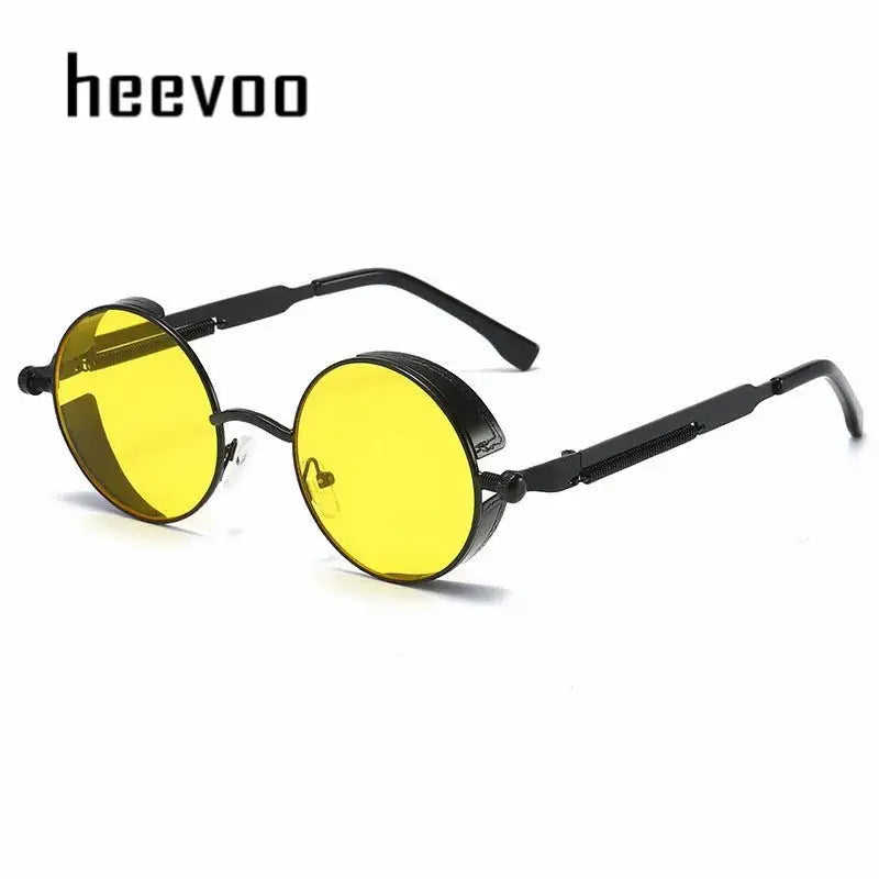 a pair of sunglasses with yellow tinted lenses