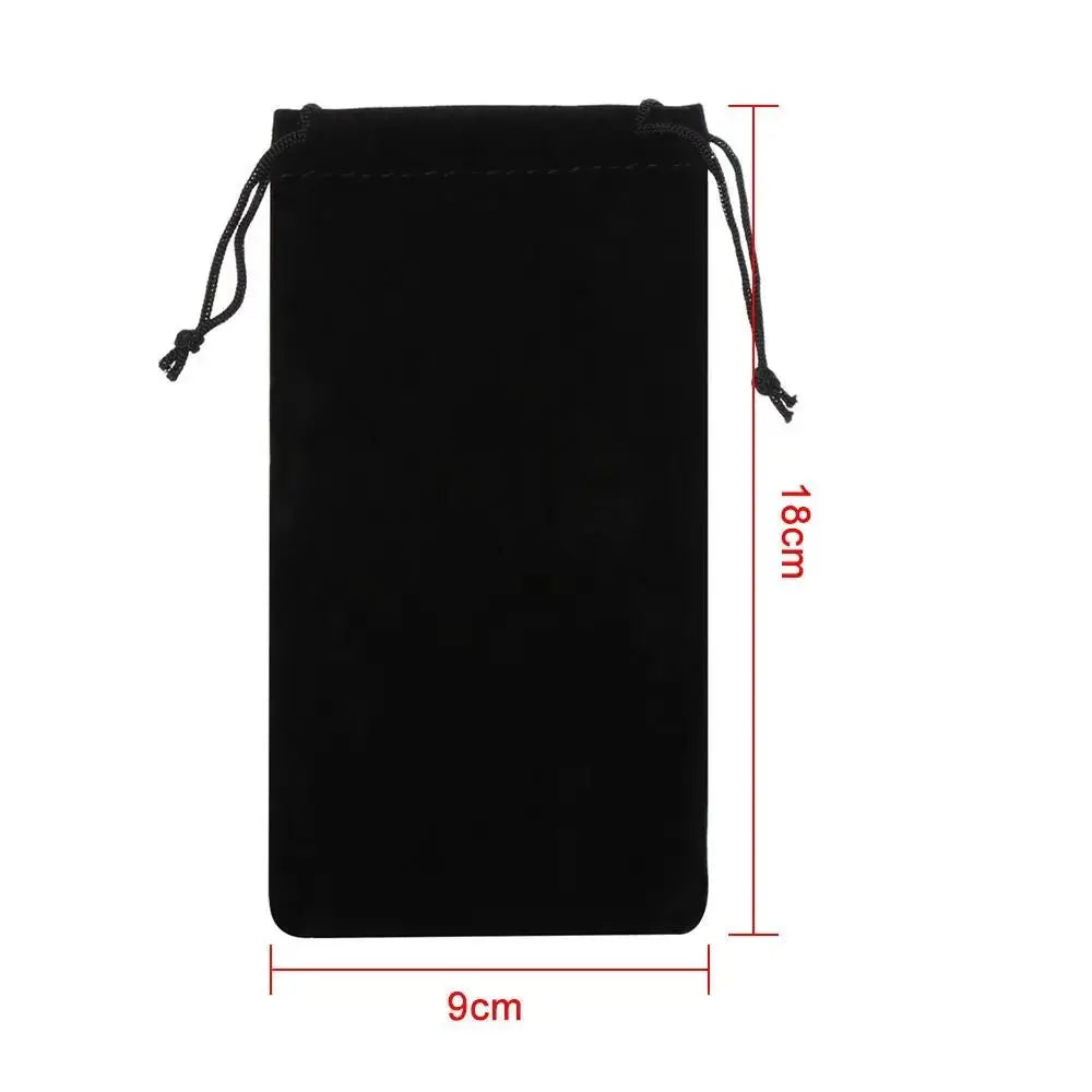 a black bag with a drawstring on the side