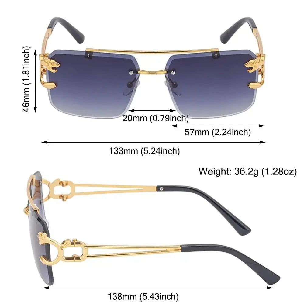 the measurements of a pair of sunglasses