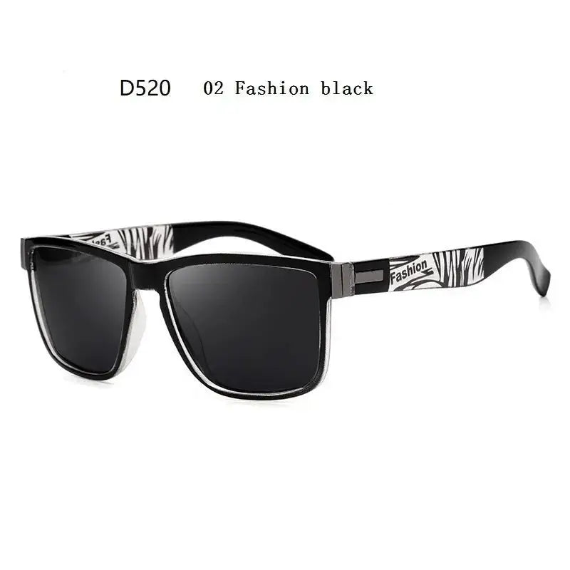 a pair of black sunglasses with zebra print