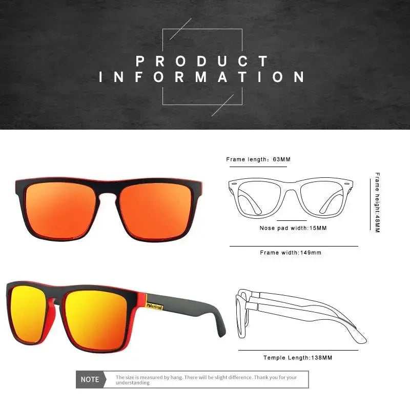 a pair of sunglasses with red mirrored lenses