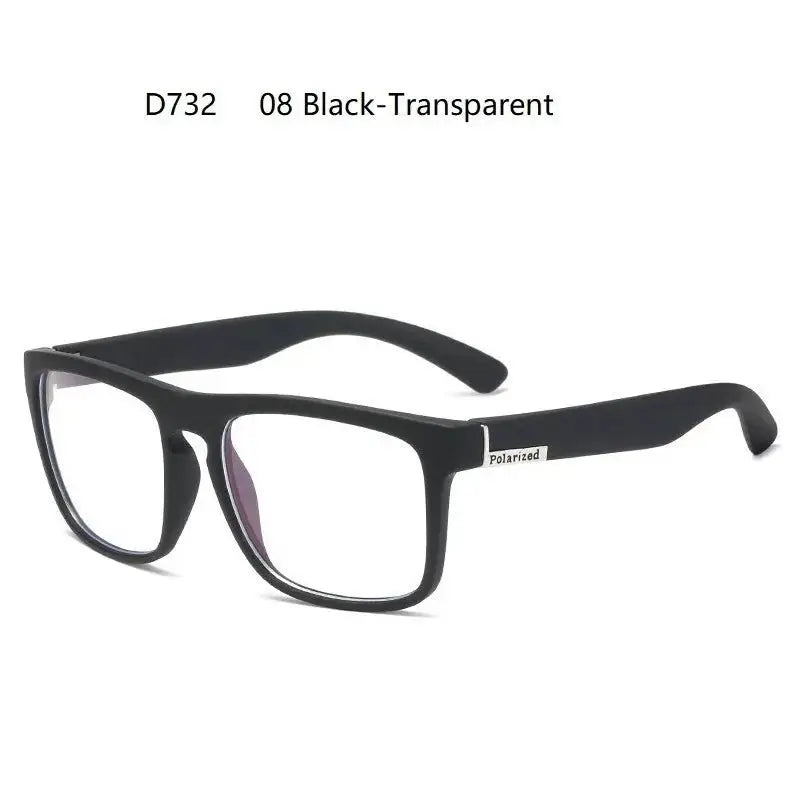 a pair of glasses with black frames on a white background
