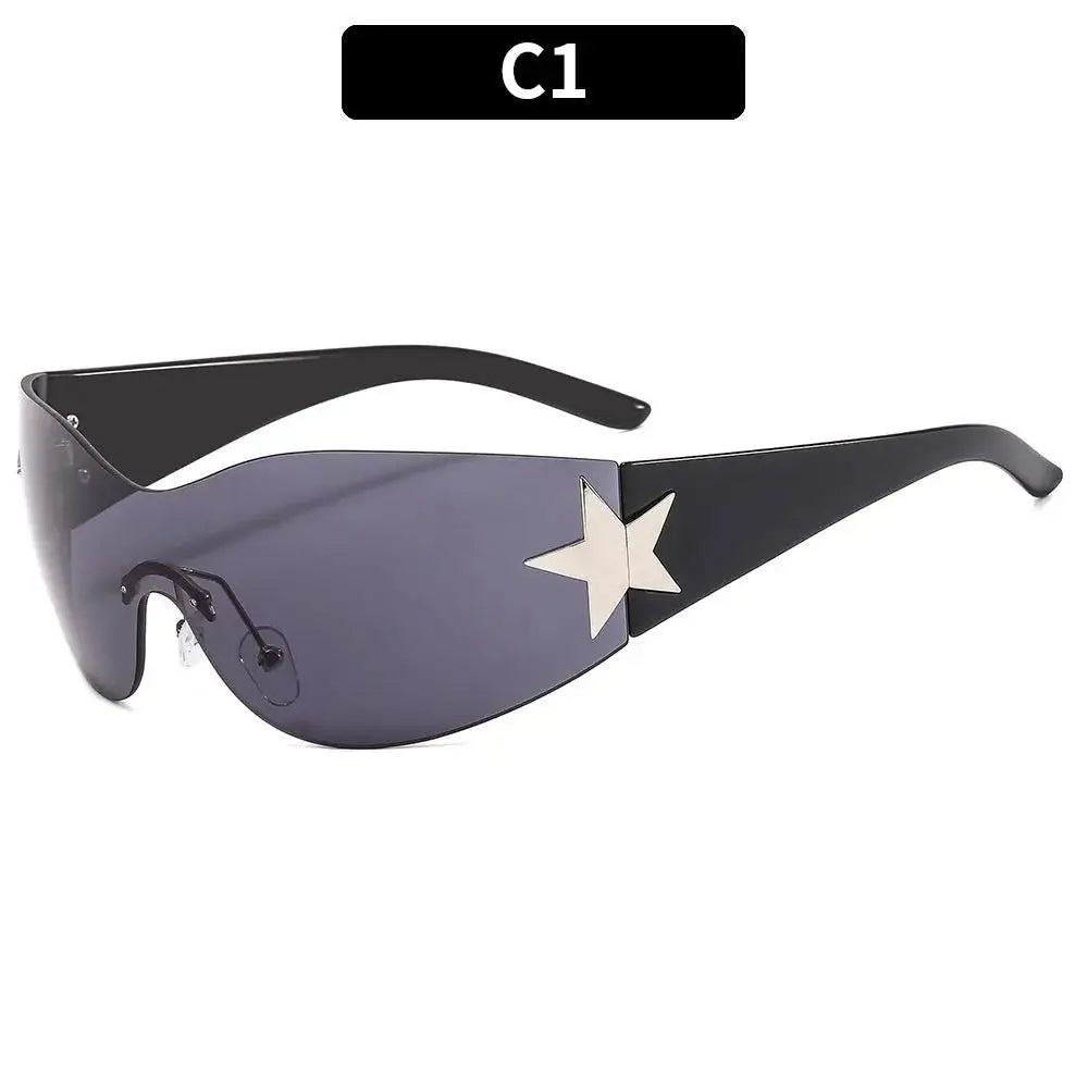 a pair of sunglasses with a star on the side