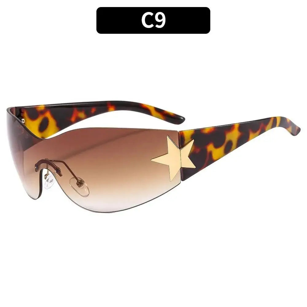 a pair of sunglasses with a star on the side