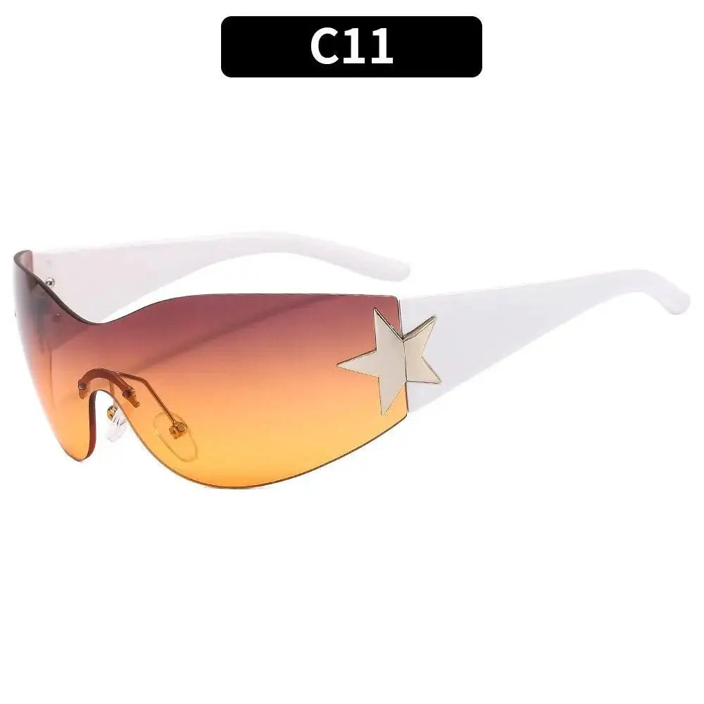 a pair of sunglasses with a star on the side