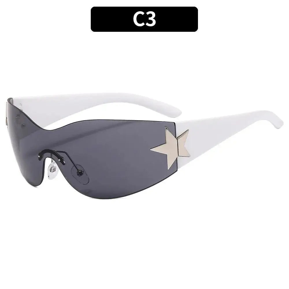 a pair of sunglasses with a star on the side