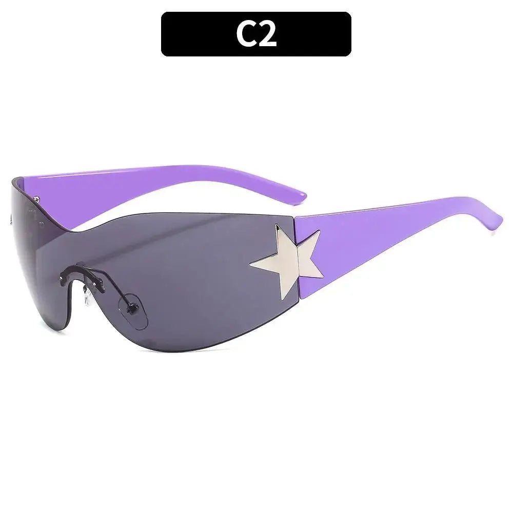 a pair of sunglasses with a star on the side