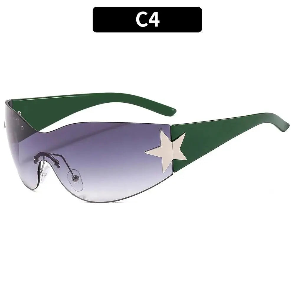 a pair of sunglasses with a star on the side