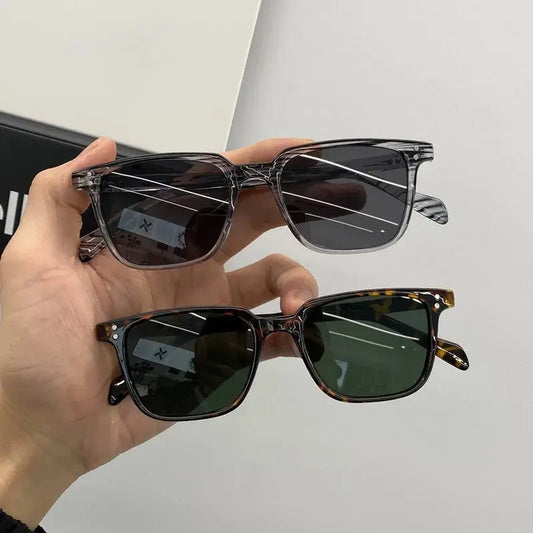 The Leopard Green Square Sunglasses - ShadeSaint